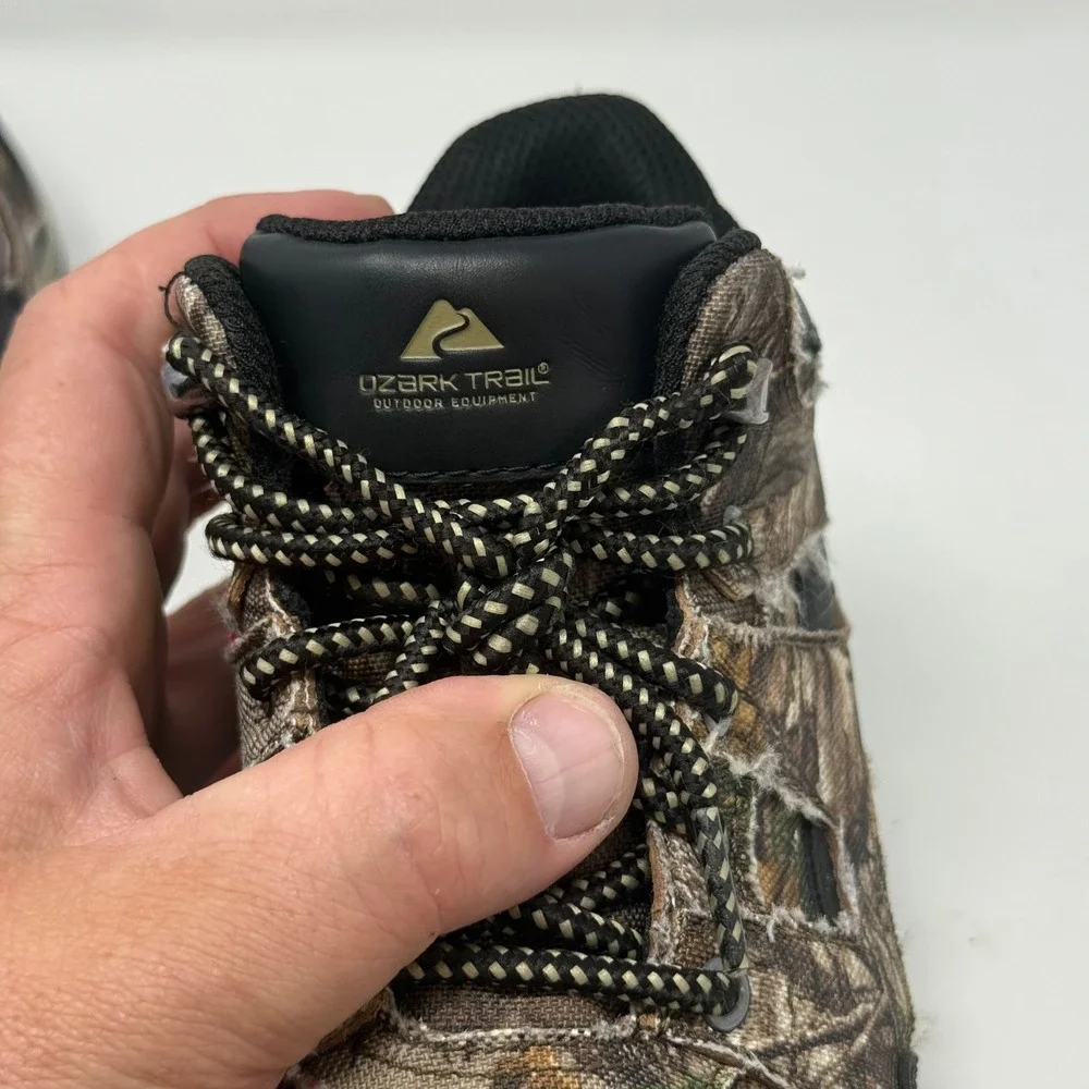 Ozark Trail Boys Realtree Edge Camo Hiking Boots Brown Black Size 1 YOT45CJ517